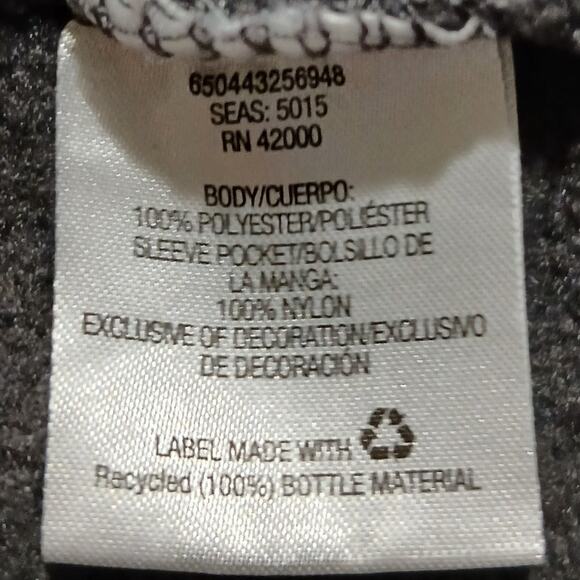 Northwest Territory Men's 3XLT Full-Zip Grey Polar Fleece Jacket Sleeve-Pocket - Picture 14 of 14